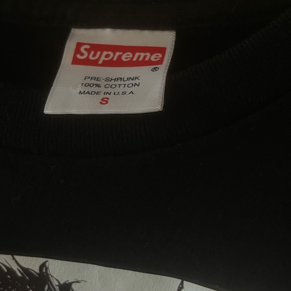 2017 F/W SUPREME BLACK & WHITE AKIRA SHORT-SLEEVE COTTON T-SHIRT ADULT SMALL - Picture 3 of 3